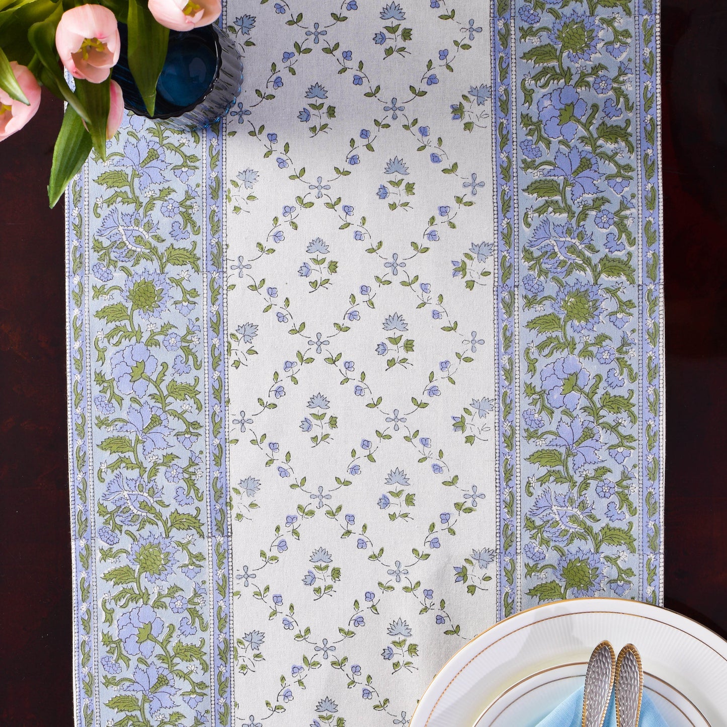 Powder Blue Table Runner