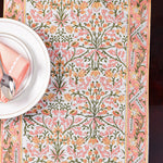 Sassy Salmon Pink Table Runner