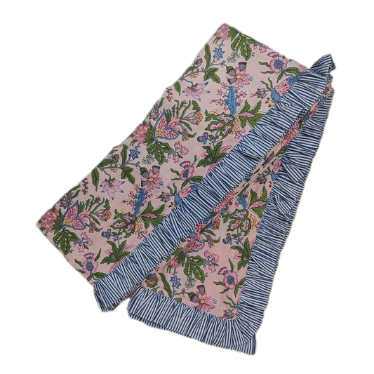 Cotton Printed Ruffled Duvet Cover