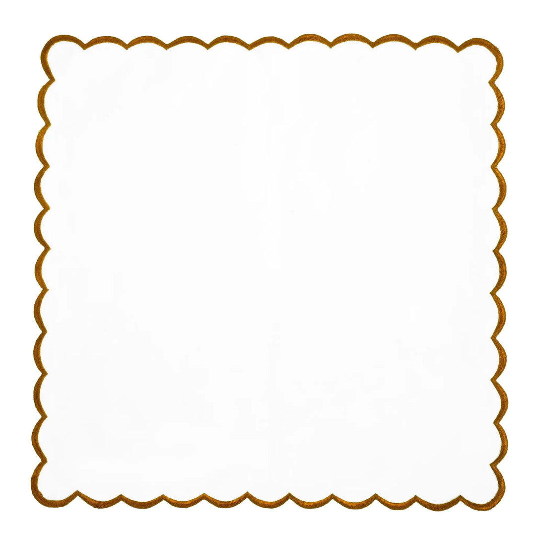 Decorative brown border on a white background