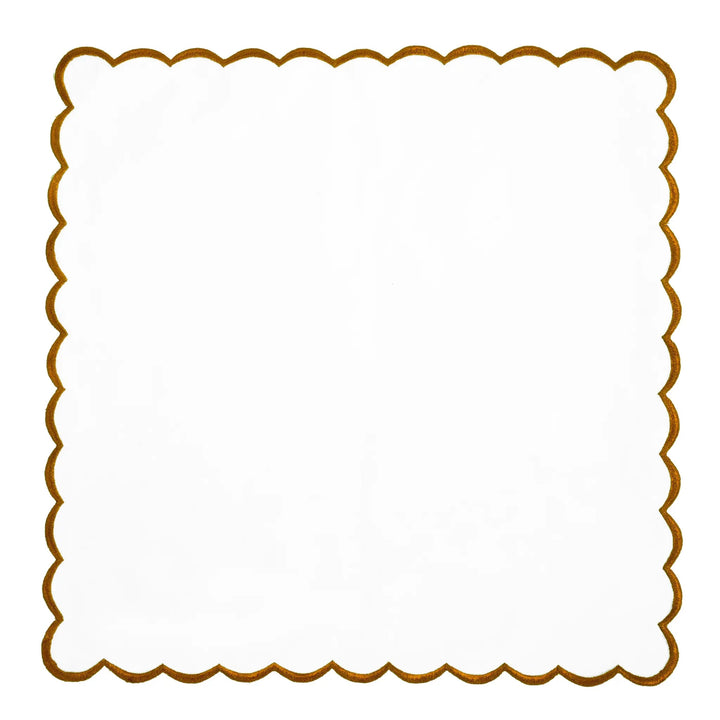 Decorative brown border on a white background
